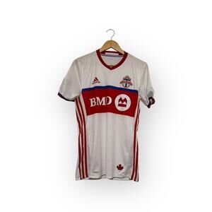Toronto FC Adidas Soccer Jersey White BMO MLS Football Shirt Men’s Small